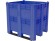 BoxPallet 1300х1150х1250 сплошной, на 3 полозьях синий купить в Вологде