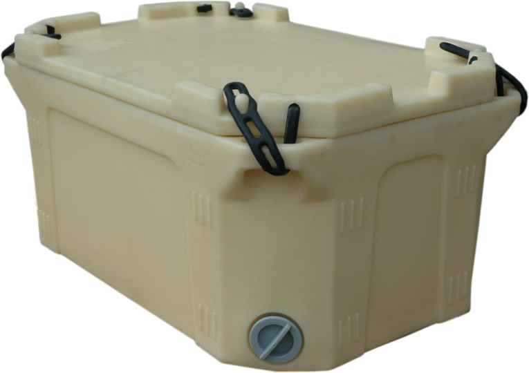 Контейнер 790х490х400 мм бежевый с крышкой купить в Вологде