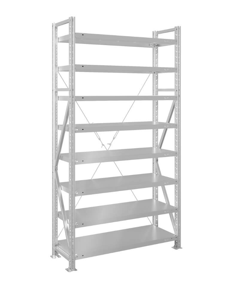 Стеллаж MS U 2000x1200x800 8 полок (280 кг, металл) купить в Вологде