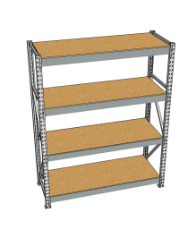 Стеллаж грузовой СГР 2000x900x1000 4 полки (ДСП) Стеллаж грузовой СГР 2000x900x1000 4 полки (ДСП)