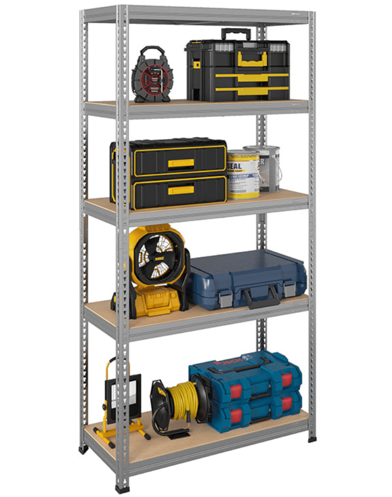 Стеллаж быстросборный ЛОФТ (SBL) 1800x900x400 5 полок (цинк) купить в Вологде Стеллаж быстросборный ЛОФТ (SBL) 1800x900x400 5 полок (цинк) купить в Вологде