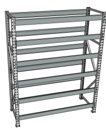Стеллаж грузовой СГР 2000x1200x600 6 полок (без настила) Стеллаж грузовой СГР 2000x1200x600 6 полок (без настила)