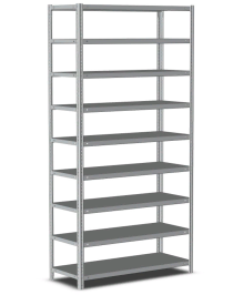 Стеллаж металлический Титан МС-500 2000х700х400 9 полок Стеллаж металлический Титан МС-500 2000х700х400 9 полок