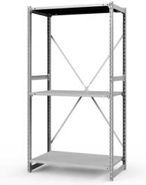 Стеллаж ТСУ 2000x700x400 3 полки (150 кг, перф)