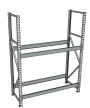 Стеллаж грузовой СГР 2000x1500x1000 2 полки (без настила)