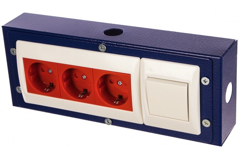 Блок электророзеток для экранов Практик