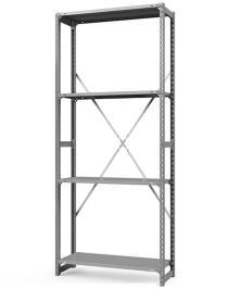 Стеллаж ТСУ 3500x700x500 4 полки (300 кг, металл) Стеллаж ТСУ 3500x700x500 4 полки (300 кг, металл)