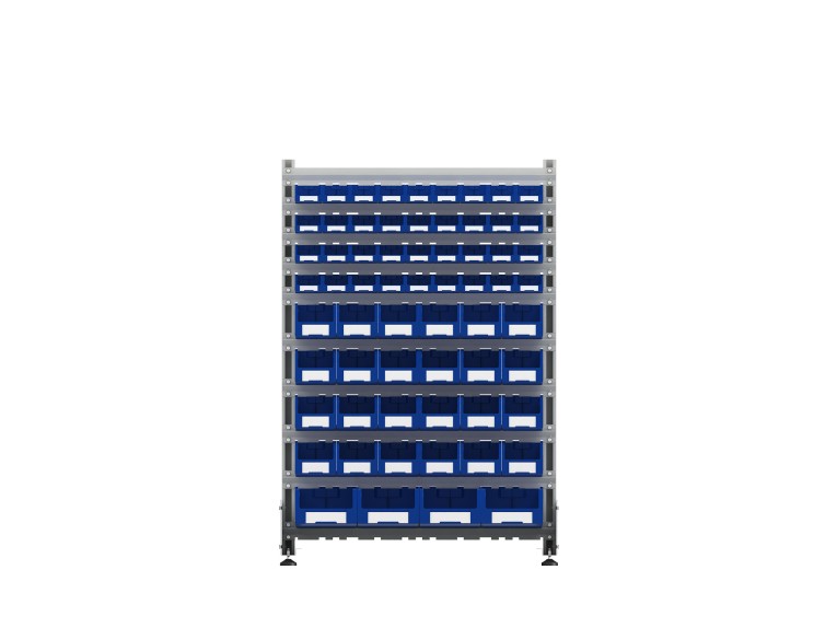 Стеллаж для пластиковых лотков SORTEX двухсторонний 1500x1000x800.05 купить в Вологде Стеллаж для пластиковых лотков SORTEX двухсторонний 1500x1000x800.05 купить в Вологде