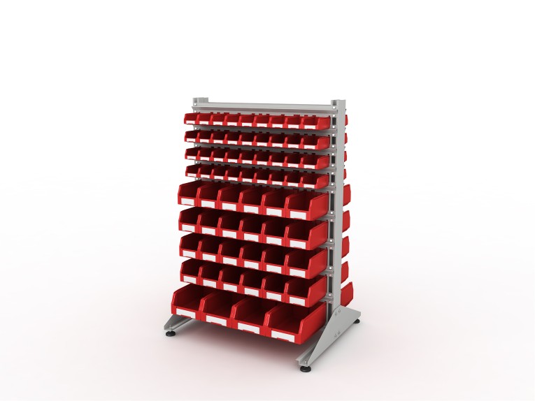 Стеллаж для пластиковых лотков SORTEX двухсторонний 1500x1000x800.05 купить в Вологде Стеллаж для пластиковых лотков SORTEX двухсторонний 1500x1000x800.05 купить в Вологде