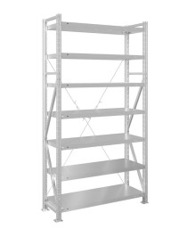 Стеллаж MS U 2500x1000x800 7 полок (350 кг, металл) Стеллаж MS U 2500x1000x800 7 полок (350 кг, металл)