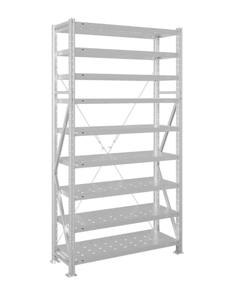 Стеллаж MS U 3000x1500x600 9 полок (300 кг, перф) купить в Вологде