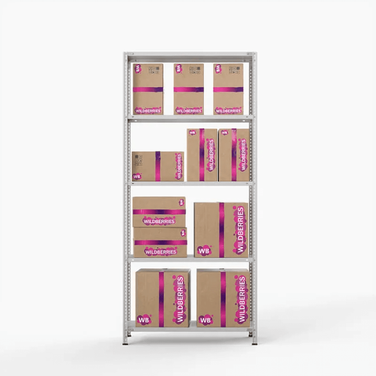 Стеллаж ПВЗ Wildberries 2000х1000х400 5 полок купить в Вологде Стеллаж ПВЗ Wildberries 2000х1000х400 5 полок купить в Вологде