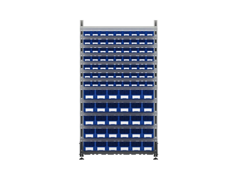 Стеллаж для пластиковых лотков SORTEX двухсторонний 1800x1000x800.04 купить в Вологде