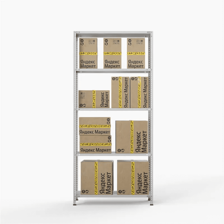 Стеллаж ПВЗ Яндекс Маркет 2000х1000х400 5 полок купить в Вологде