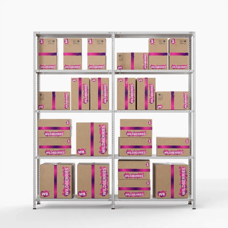 Стеллаж ПВЗ Wildberries 2000х2000х400 5 полок купить в Вологде