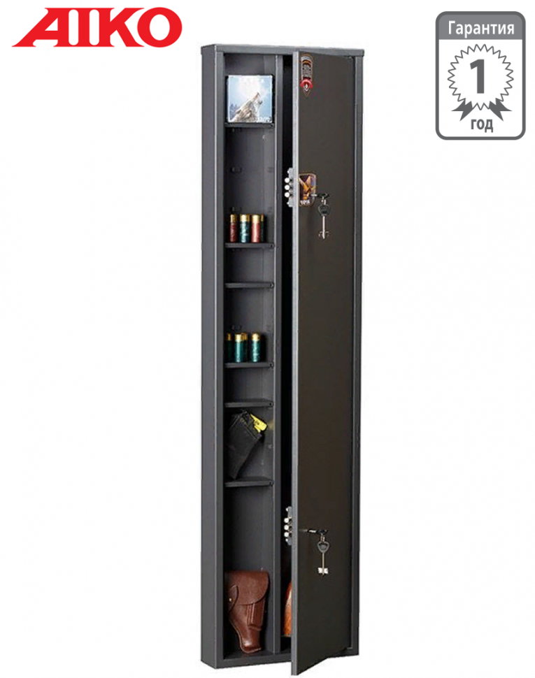 Узкий сейф для оружия Aiko Чирок 1409 (глубина 9 см) купить в Вологде Узкий сейф для оружия Aiko Чирок 1409 (глубина 9 см) купить в Вологде