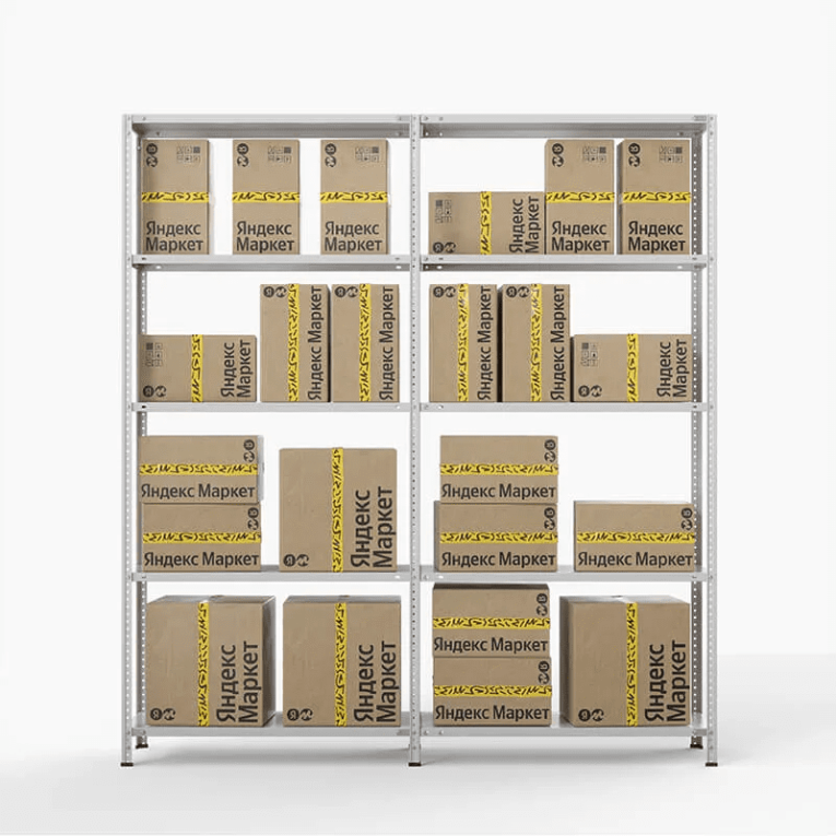 Стеллаж ПВЗ Яндекс Маркет 2000х2000х400 5 полок купить в Вологде Стеллаж ПВЗ Яндекс Маркет 2000х2000х400 5 полок купить в Вологде