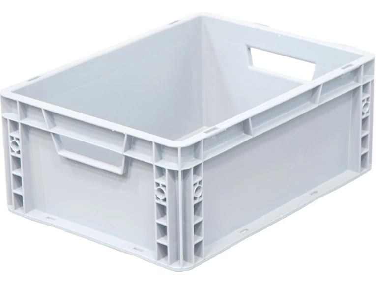 Ящик 400х300х170 сплошной, усиленное дно, цв. серый купить в Вологде