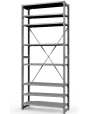 Стеллаж ТСУ 4000x1200x600 8 полок (300 кг, перф)