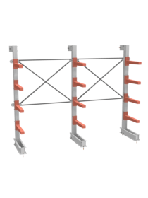 СТ-062 Стеллаж односторонний 4 яруса ДОП.