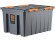 Контейнер особопрочный Rox Box PRO 120 (740х565х400 мм с крышкой и клипсами, на роликах, антрацит) купить в Вологде