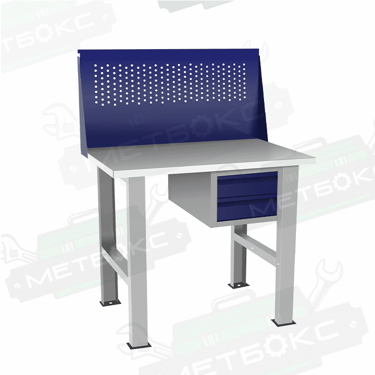 Верстак бестумбовый с подвесным ящиком ВП-Э с экраном купить в Вологде Верстак бестумбовый с подвесным ящиком ВП-Э с экраном купить в Вологде