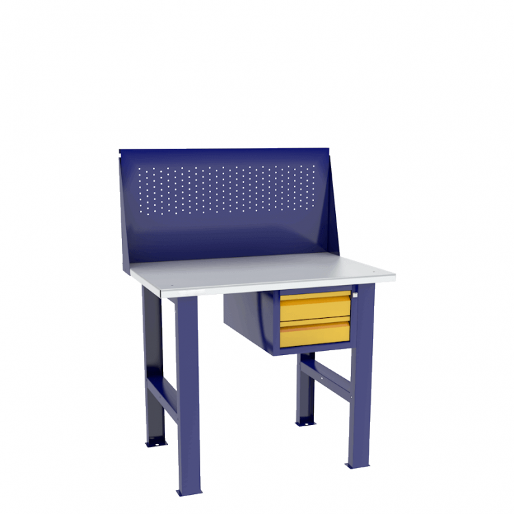 Верстак бестумбовый с подвесным ящиком ВП-Э с экраном купить в Вологде Верстак бестумбовый с подвесным ящиком ВП-Э с экраном купить в Вологде