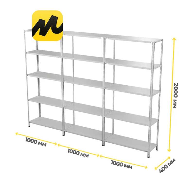 Стеллаж ПВЗ Яндекс Маркет 2000х3000х400 5 полок купить в Вологде