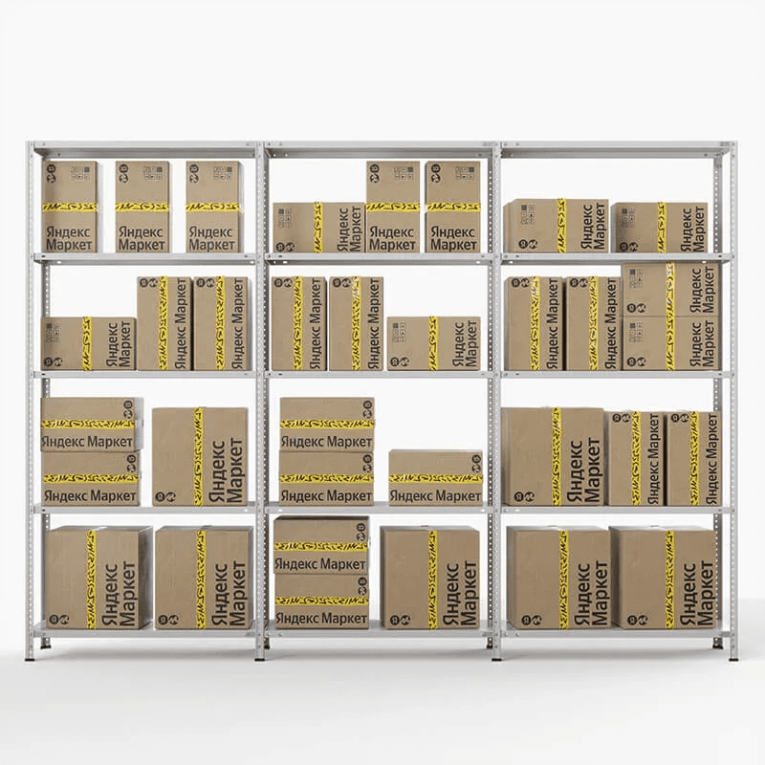 Стеллаж ПВЗ Яндекс Маркет 2000х3000х400 5 полок купить в Вологде