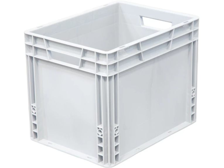 Ящик 400х300х320 сплошной, усиленное дно, цв. серый купить в Вологде