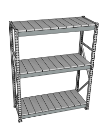 Стеллаж грузовой СГР 2500x1500x400 3 полки (металл) Стеллаж грузовой СГР 2500x1500x400 3 полки (металл)