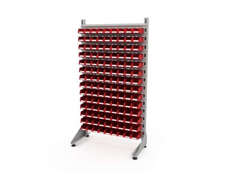 Стеллаж для пластиковых лотков SORTEX односторонний 1800x1000x450.01 купить в Вологде