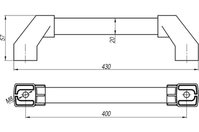 Ручка трубчатая СТ-4 АТ40020 купить в Вологде Ручка трубчатая СТ-4 АТ40020 купить в Вологде