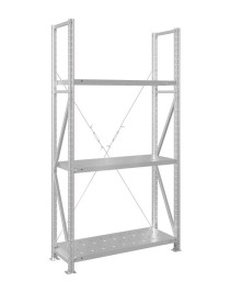 Стеллаж MS U 3000x1200x800 3 полки (180 кг, перф) Стеллаж MS U 3000x1200x800 3 полки (180 кг, перф)