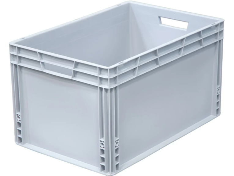 Ящик 600х400х320 сплошной, усиленное дно, цв. серый купить в Вологде
