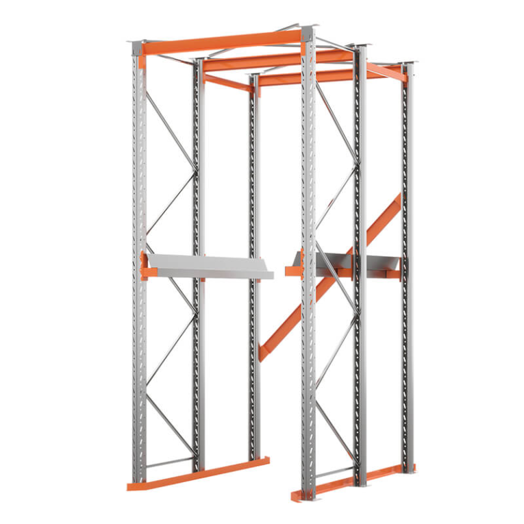 Стеллаж набивной паллетный (3000х1580х1800 мм), 1 линия, 2 яруса купить в Вологде Стеллаж набивной паллетный (3000х1580х1800 мм), 1 линия, 2 яруса купить в Вологде