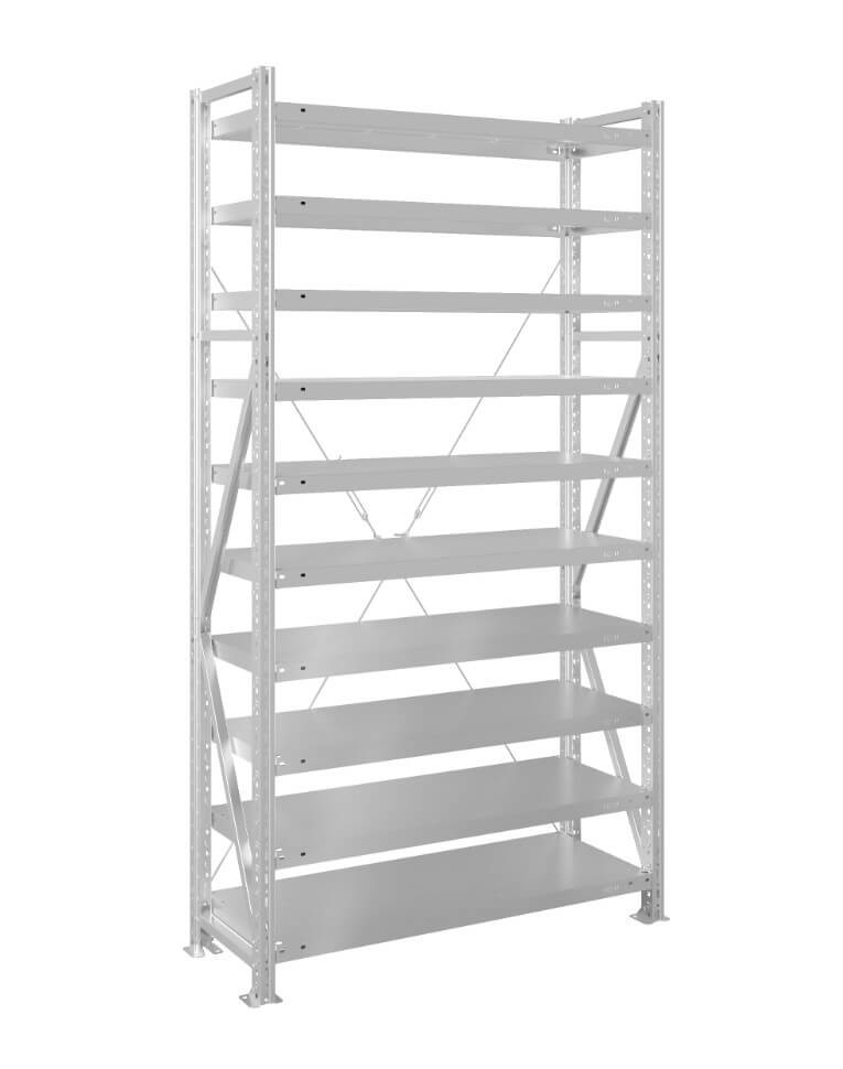 Стеллаж MS U 2000x1500x400 10 полок (200 кг, металл) купить в Вологде