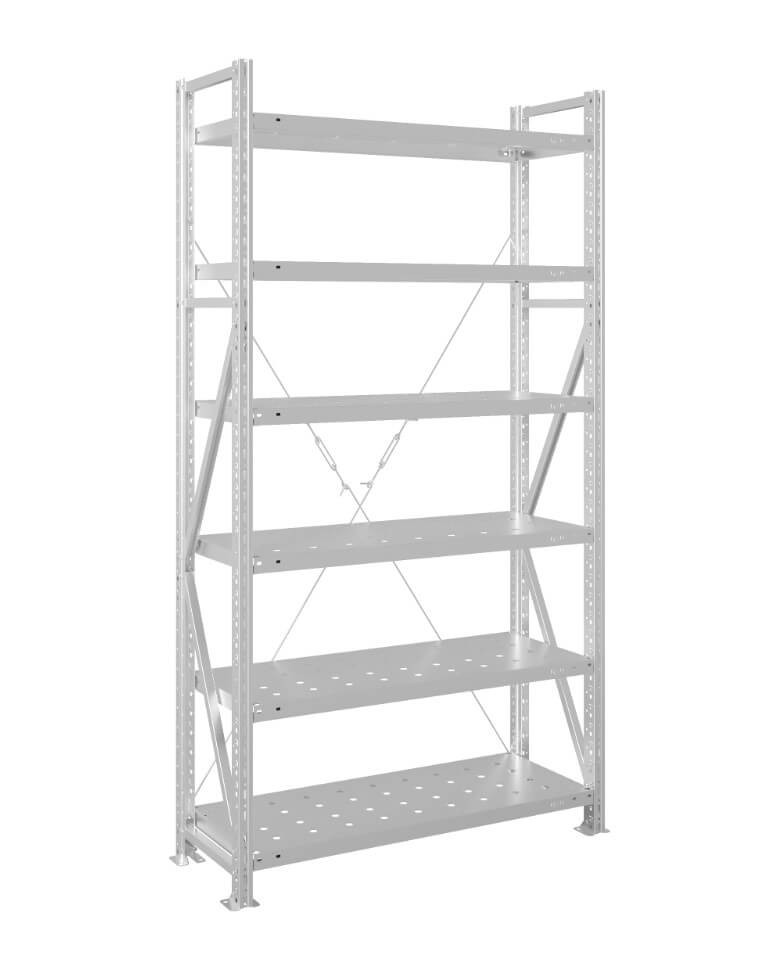 Стеллаж MS U 2000x1500x500 6 полок (200 кг, перф) купить в Вологде