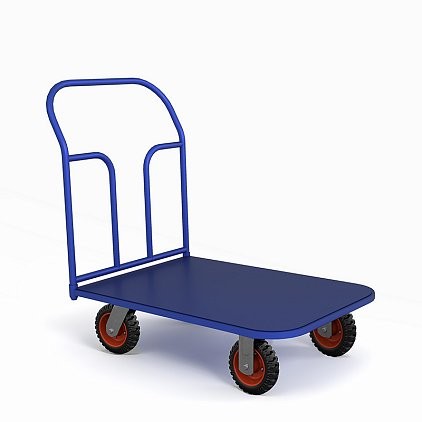 Тележка платформенная ТП 6 (г/п 550 кг, 1200x800 мм, колеса литая протекторная резина 200 мм) купить в Вологде Тележка платформенная ТП 6 (г/п 550 кг, 1200x800 мм, колеса литая протекторная резина 200 мм) купить в Вологде