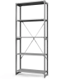 Стеллаж ТСУ 2500x700x600 5 полок (300 кг, металл)