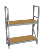 Стеллаж грузовой СГР 2000x900x500 2 полки (ДСП)