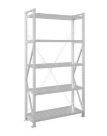 Стеллаж MS U 2500x1200x500 5 полок (400 кг, перф) Стеллаж MS U 2500x1200x500 5 полок (400 кг, перф)