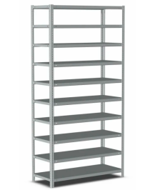 Стеллаж металлический Титан МС-500 2500х700х600 10 полок
