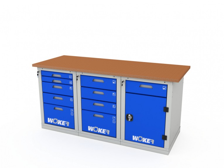 Верстак трехтумбовый WOKER PRO 3542.1800 купить в Вологде