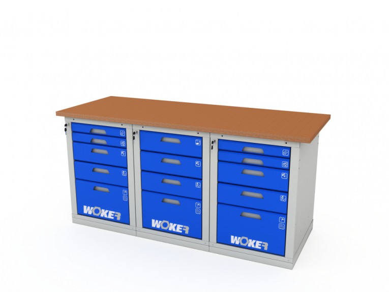 Верстак трехтумбовый WOKER PRO 3545.1800 купить в Вологде